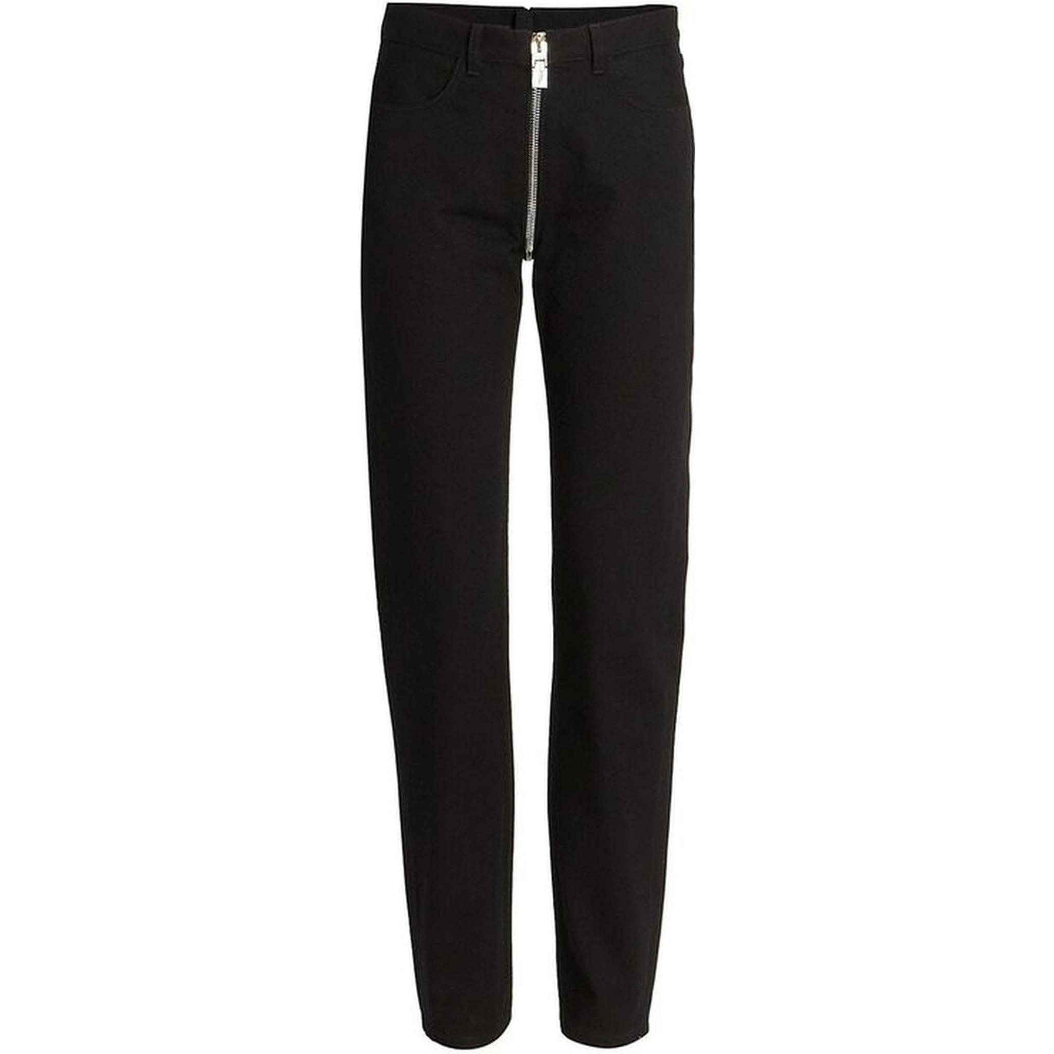 Black Cotton Skinny Jeans
