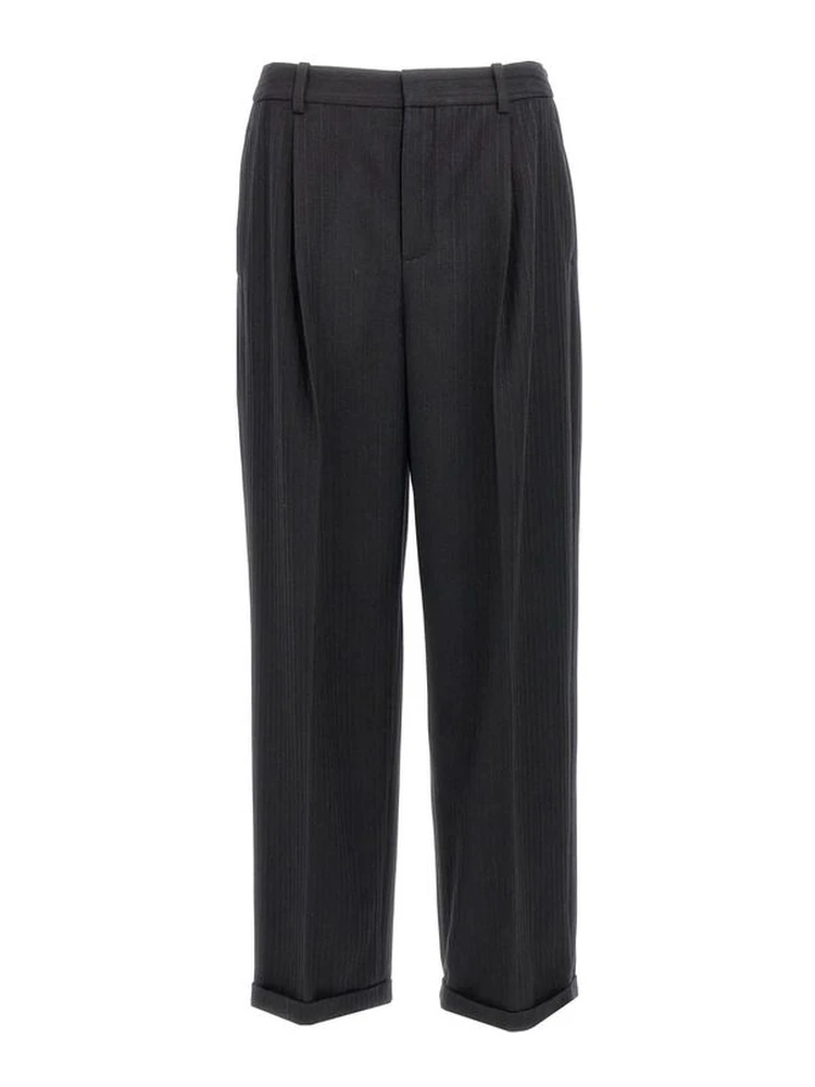 Black Cashmere Casual Pants