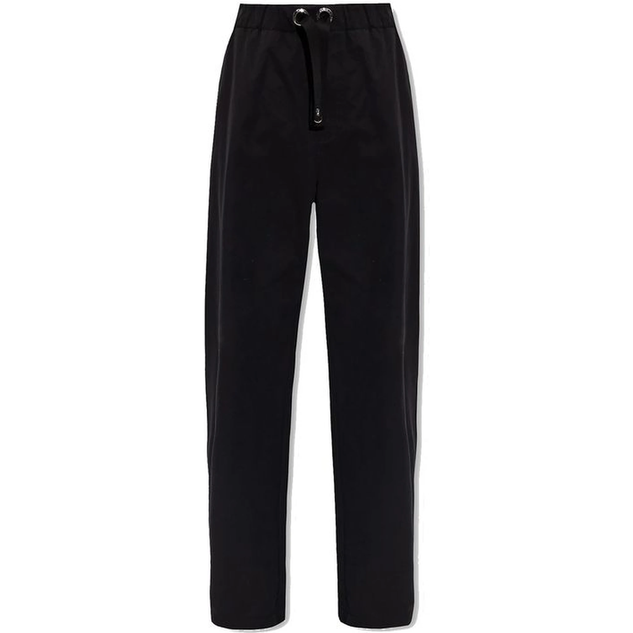 Black Cotton Casual Pants