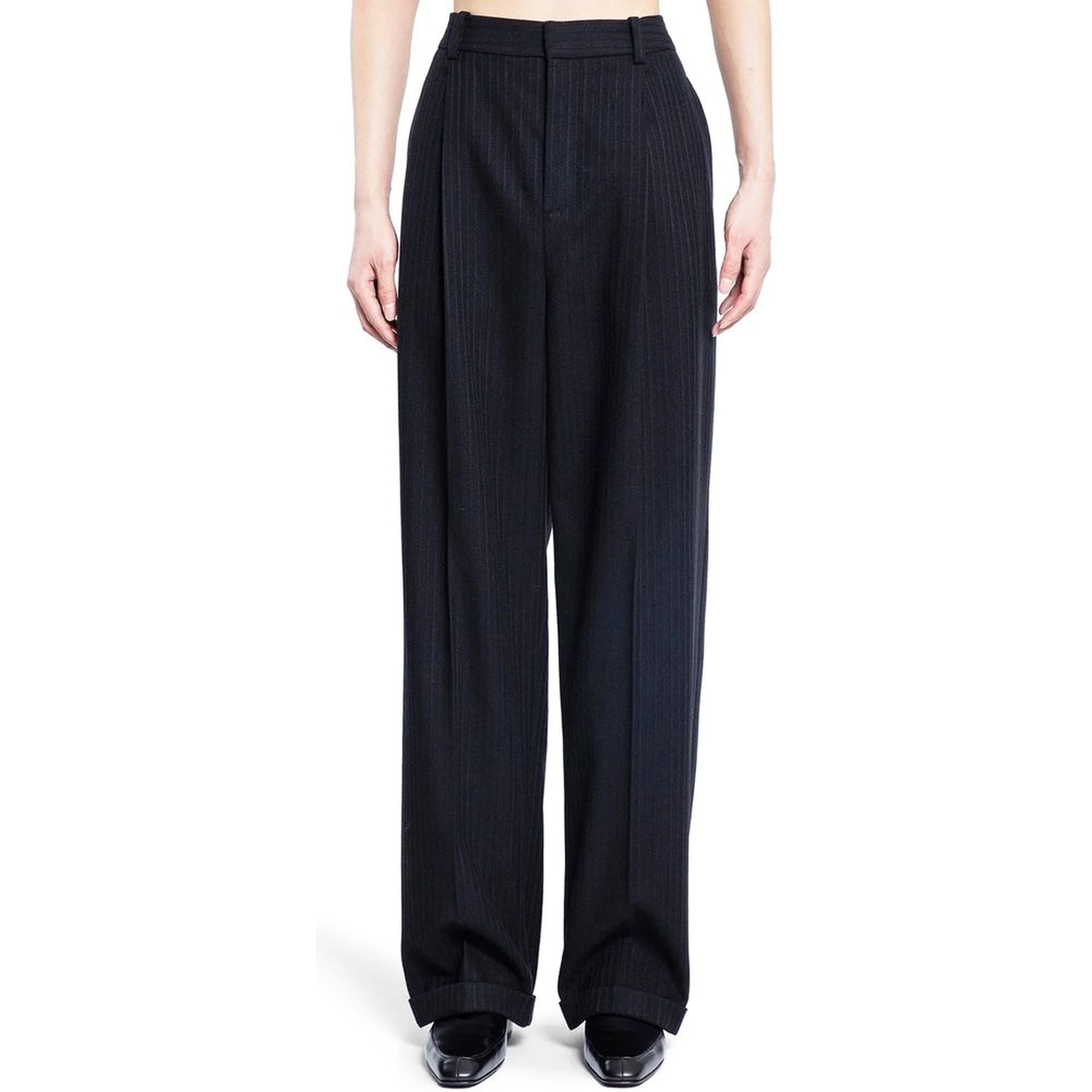 Black Cashmere Casual Pants