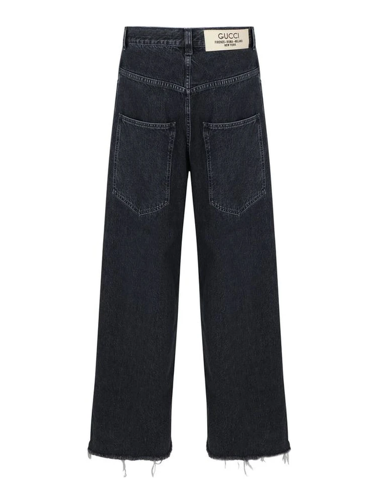 Black Cotton Jeans Denim alternative