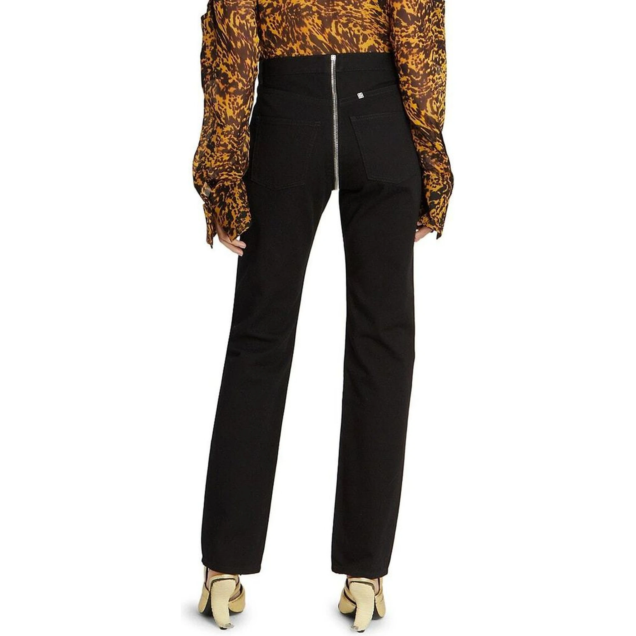 Black Cotton Skinny Jeans