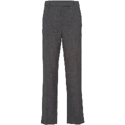 Gray Virgin Wool Pants