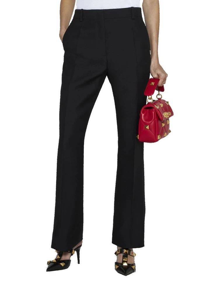 Black Silk Flared Pants alternative