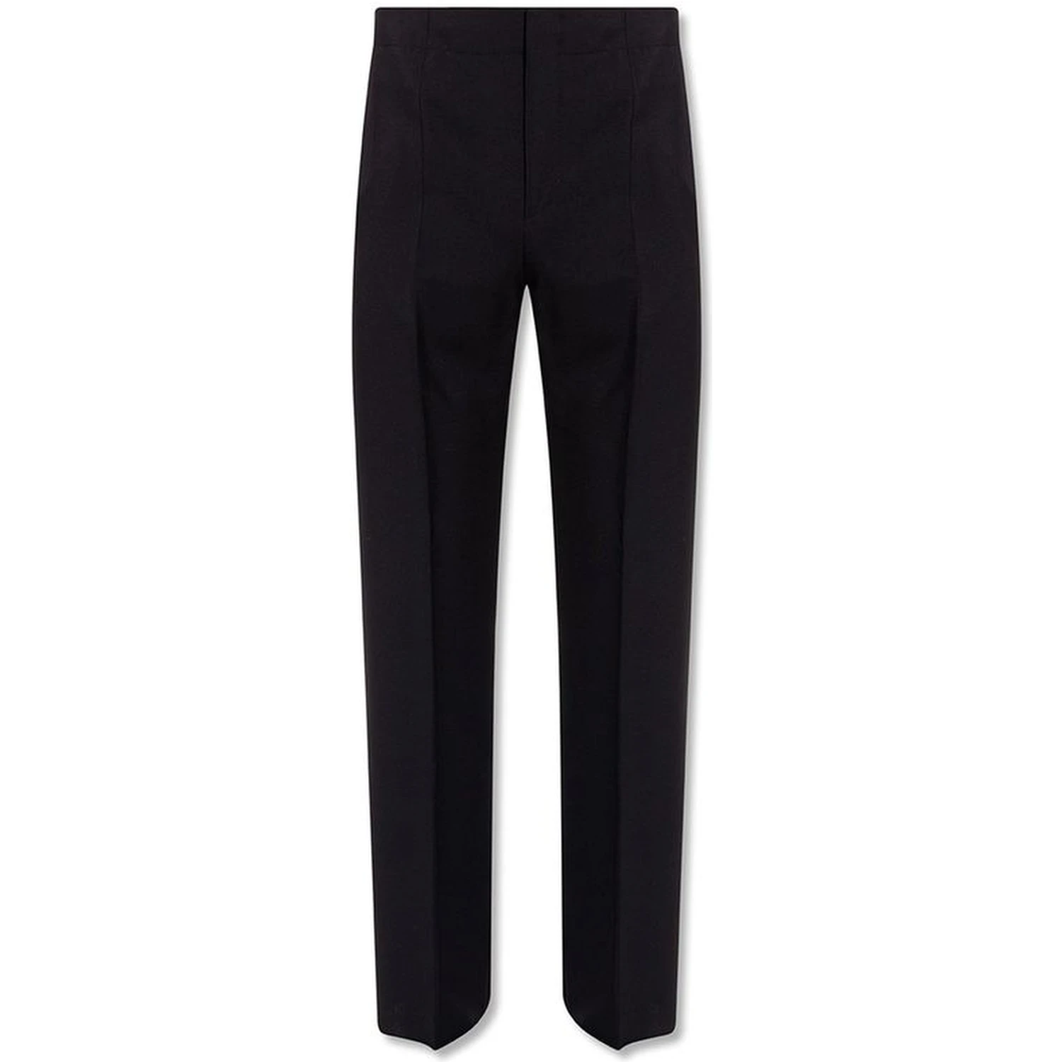 Blue Cotton Casual Pants