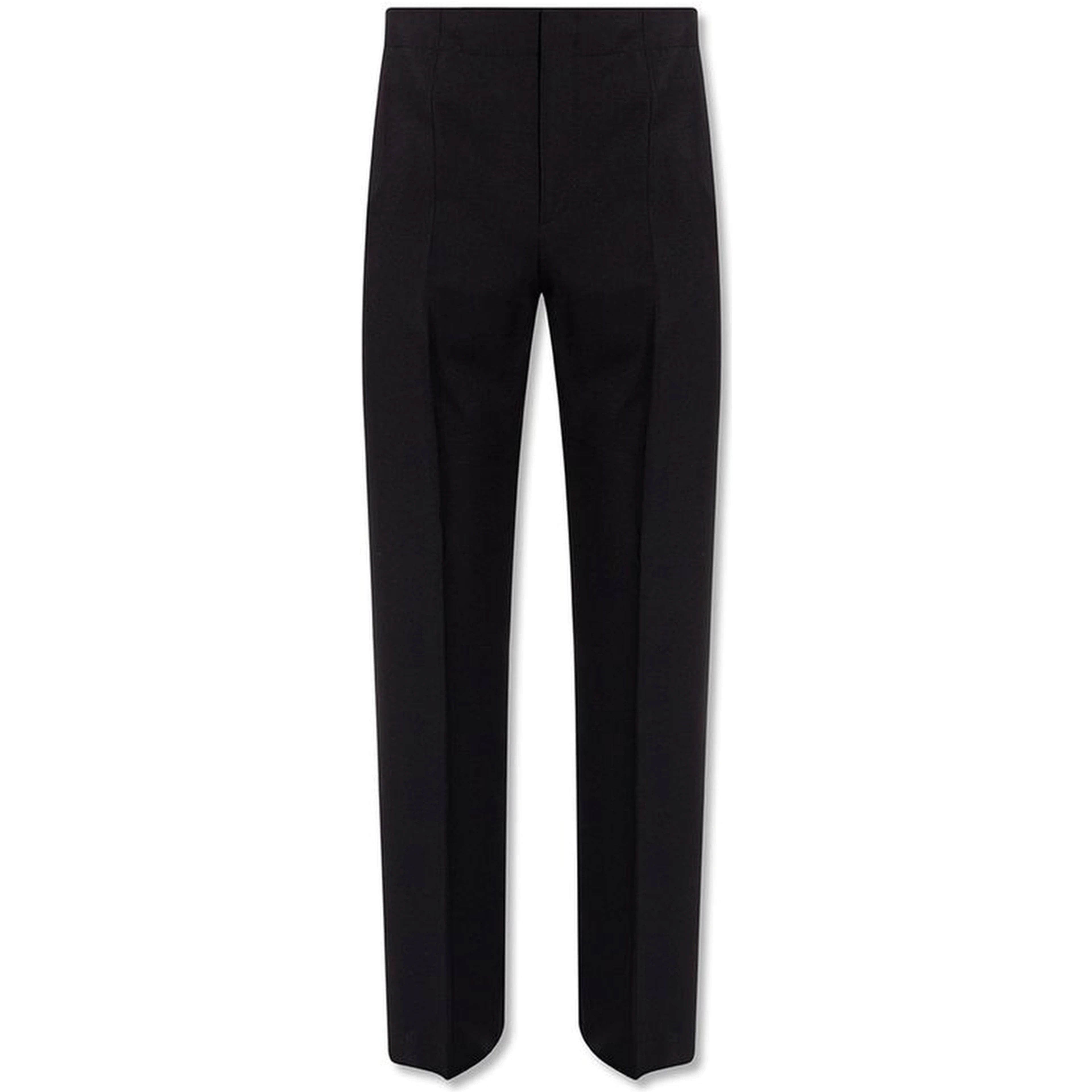 Blue Cotton Casual Pants