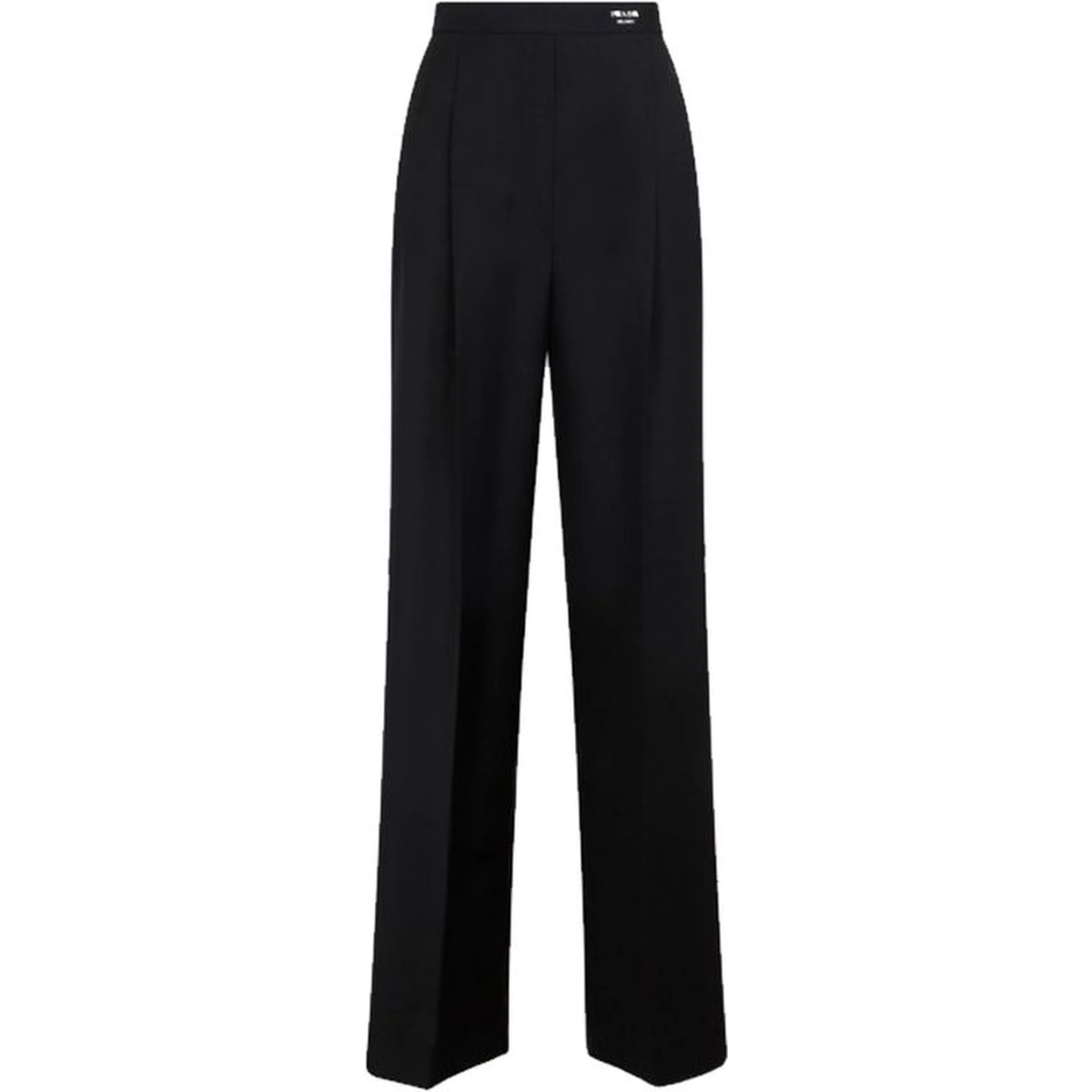 Black Mohair Casual Pants