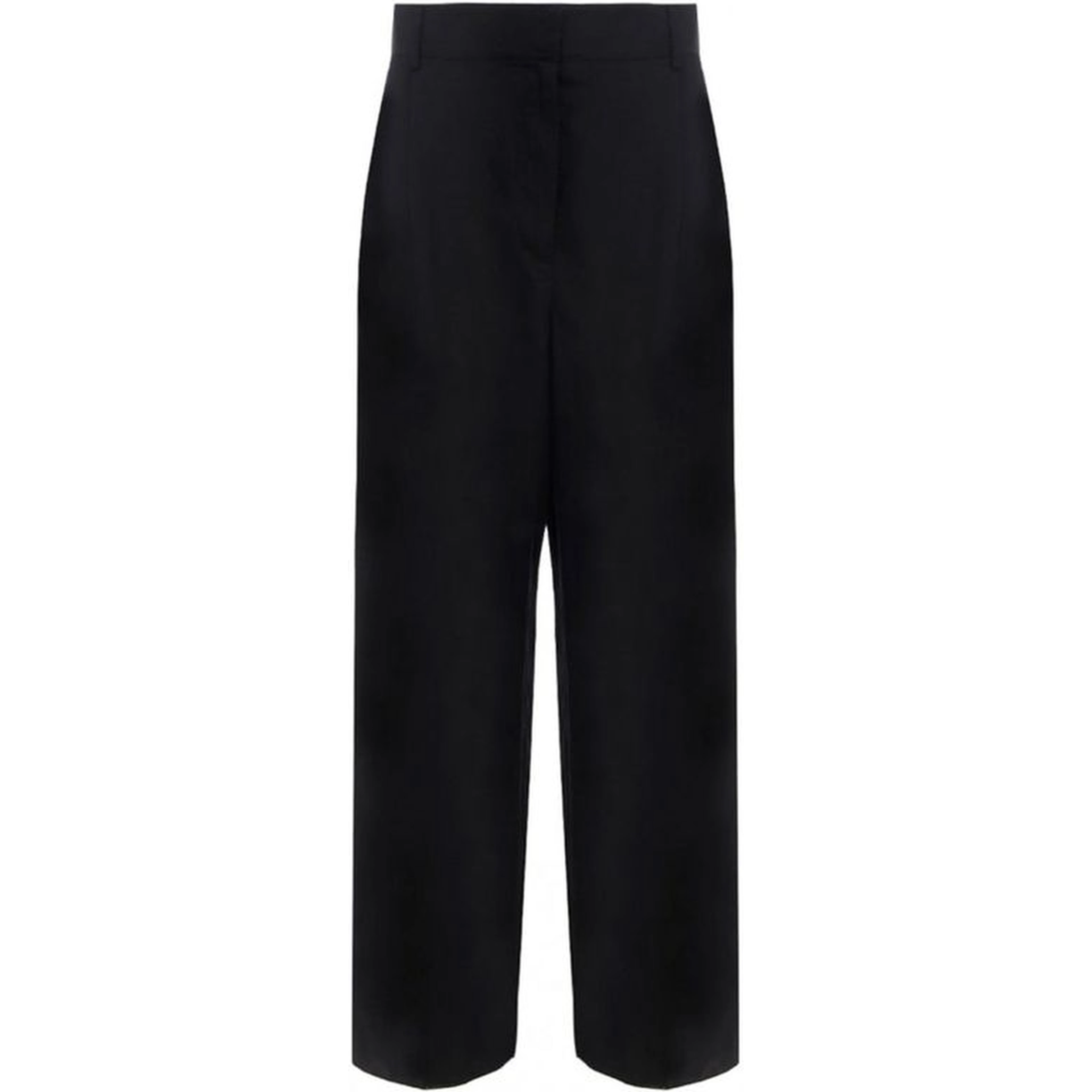 Black Silk Casual Pants
