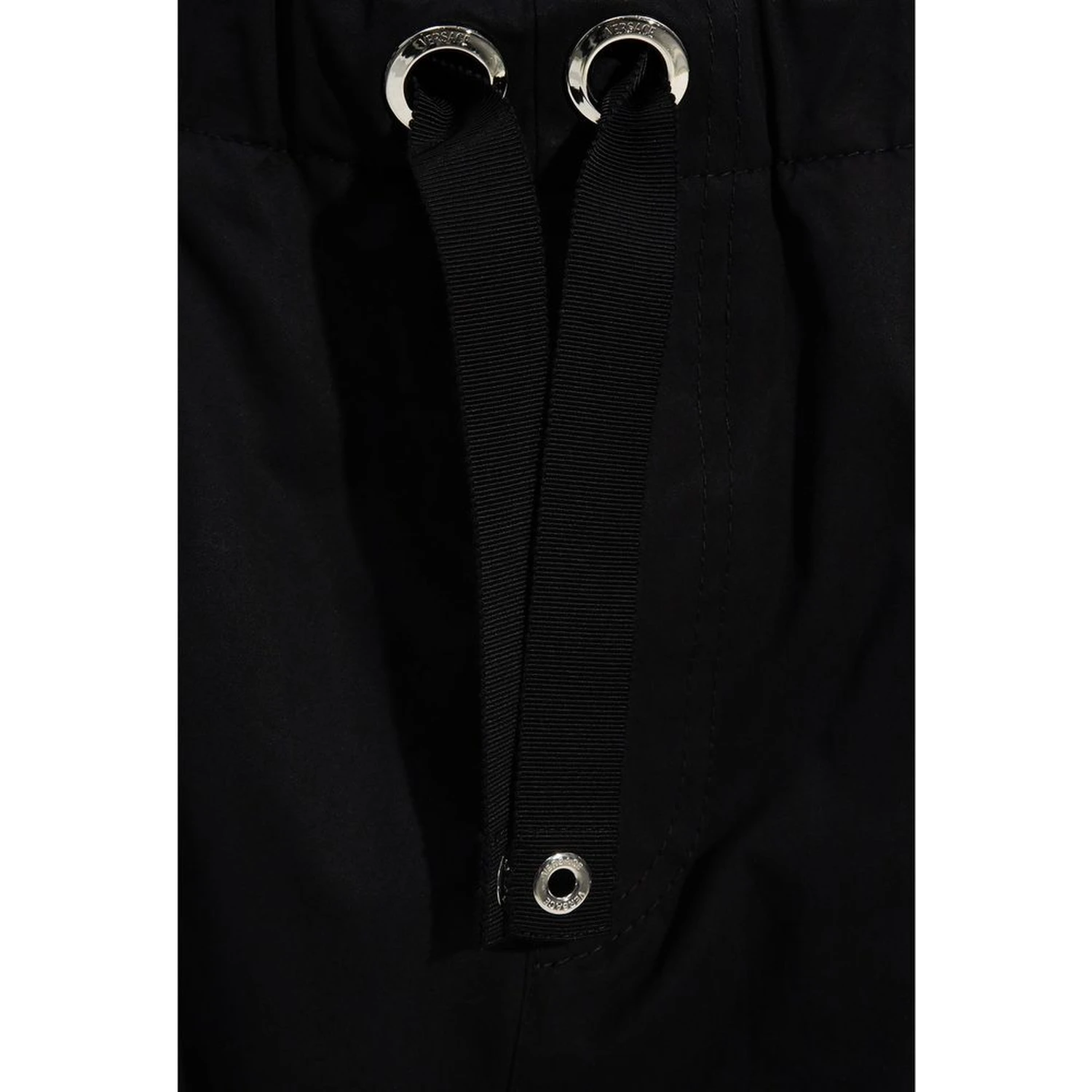 Black Cotton Casual Pants