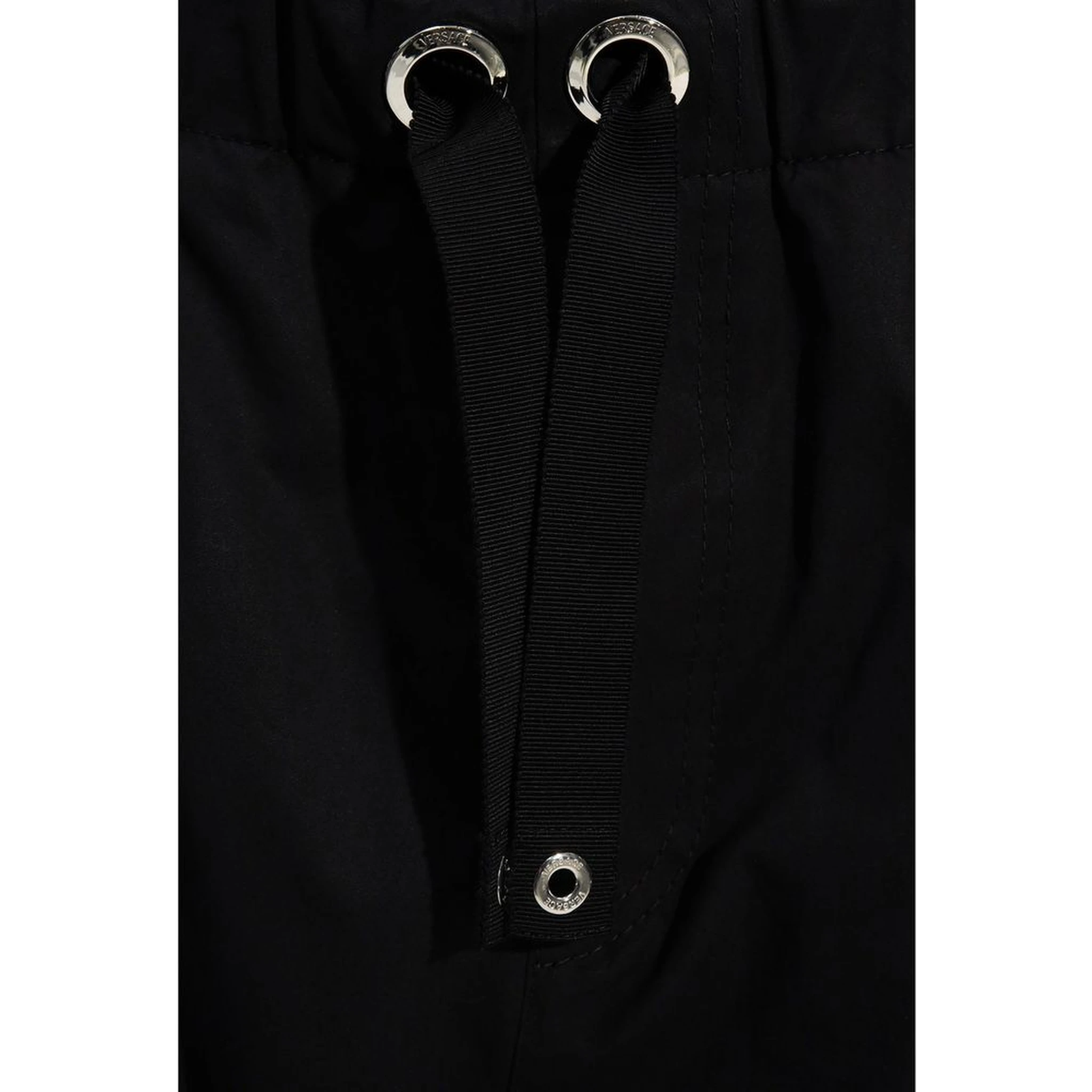 Black Cotton Casual Pants