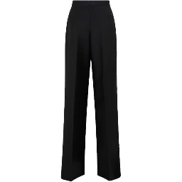 Black Mohair Casual Pants