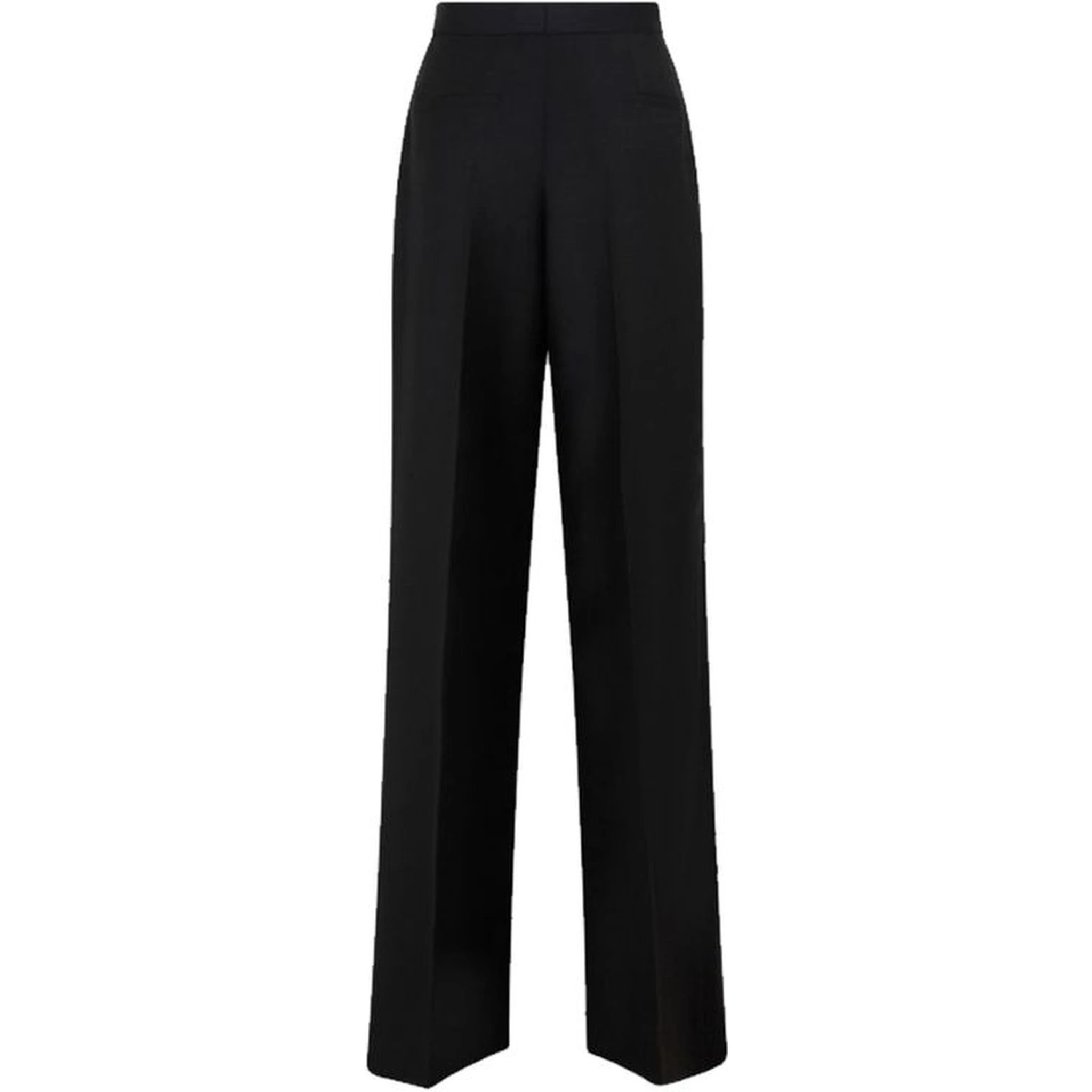 Black Mohair Casual Pants