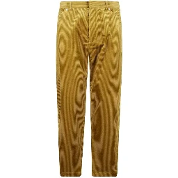 Bicolor Cotton Casual Pants