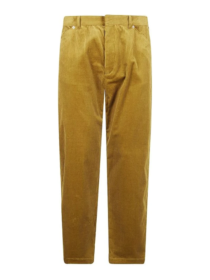 Bicolor Cotton Casual Pants