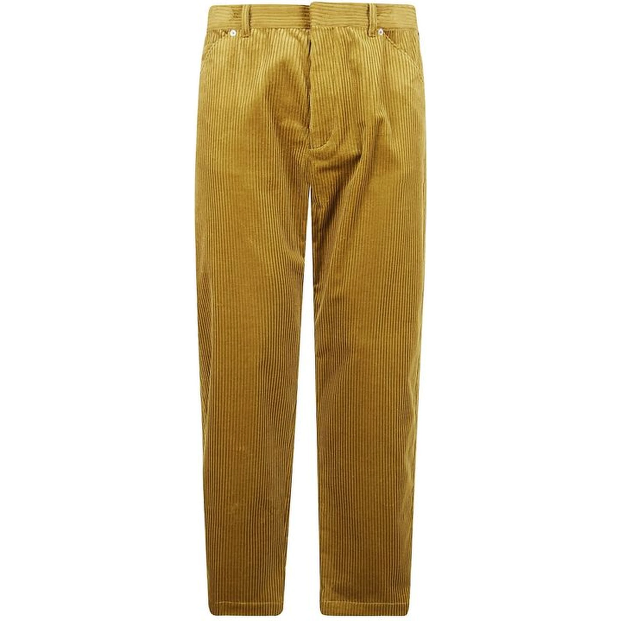 Bicolor Cotton Casual Pants