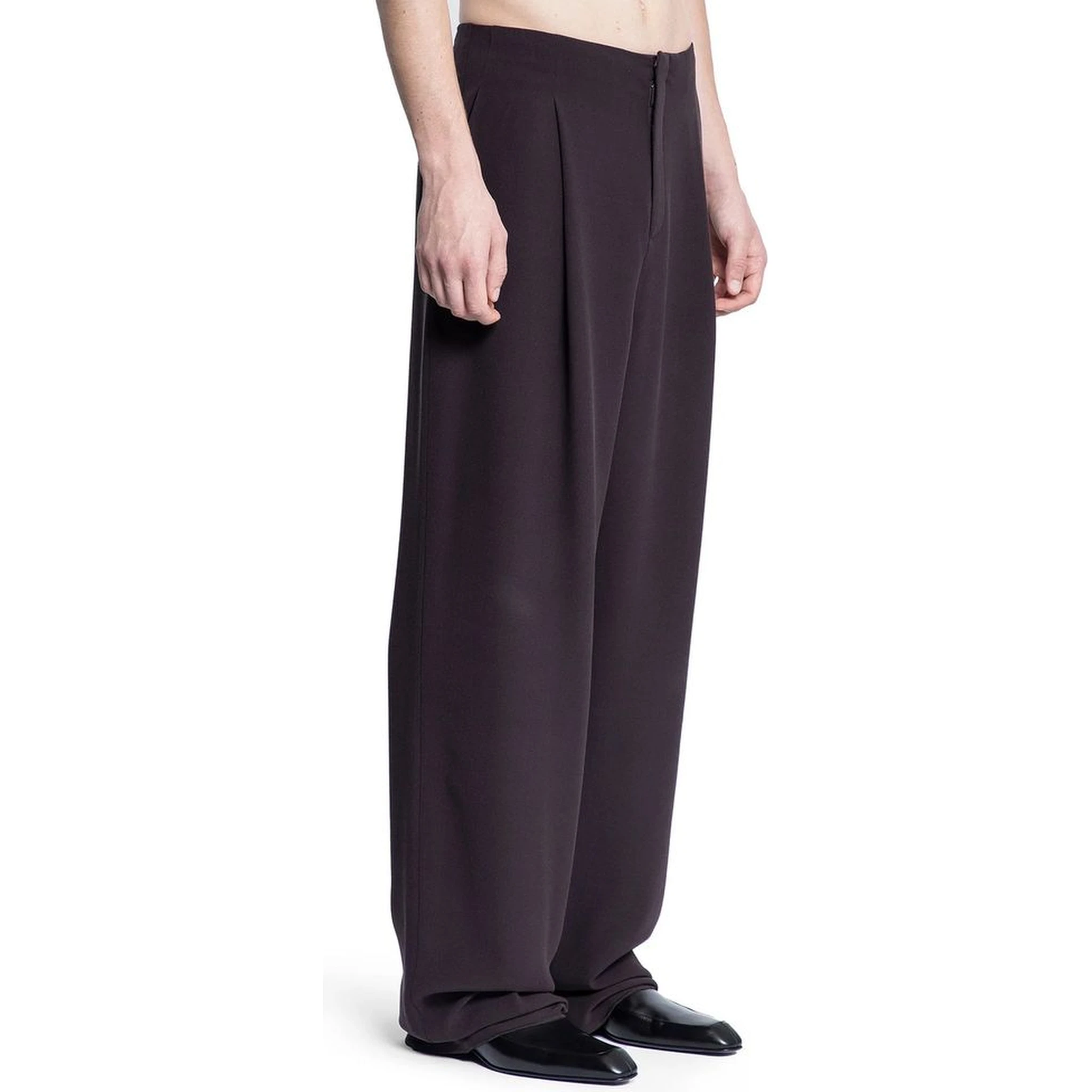 Brown Silk Dress Pants