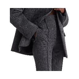 Gray Elastane Pants