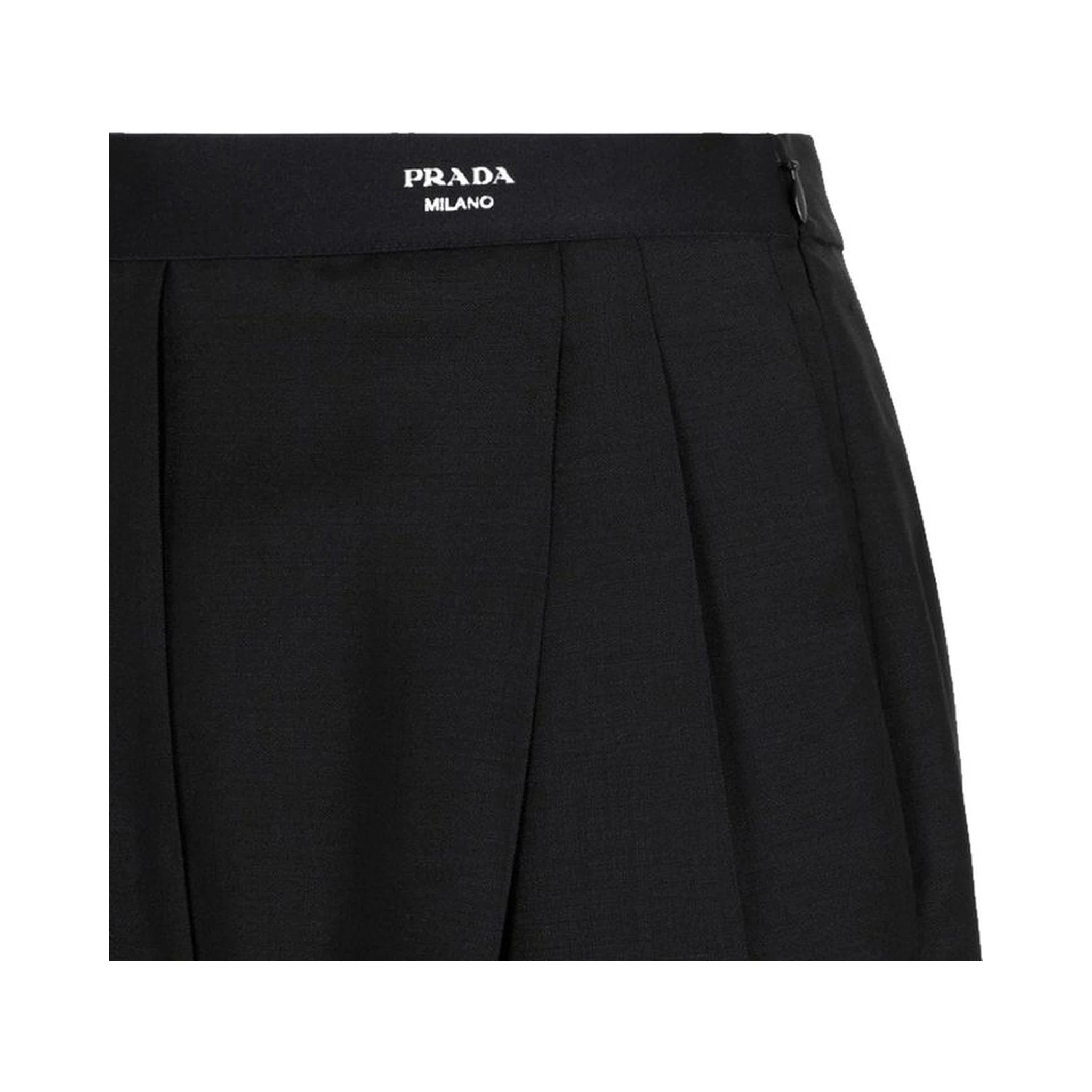 Black Mohair Casual Pants