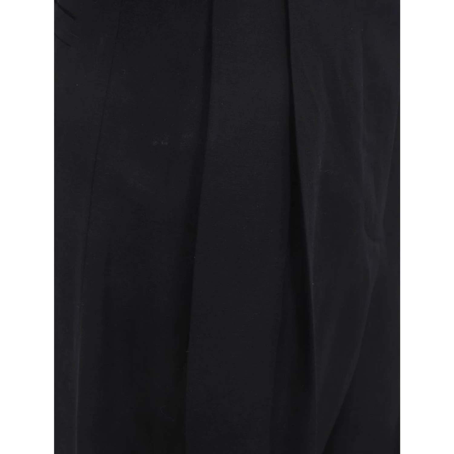 Black Silk Casual Pants