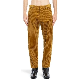 Bicolor Cotton Casual Pants