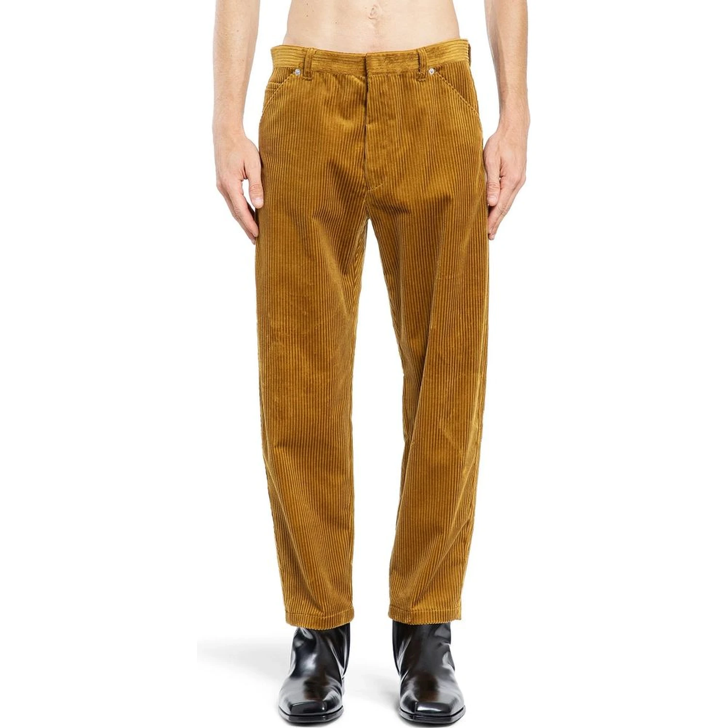 Bicolor Cotton Casual Pants