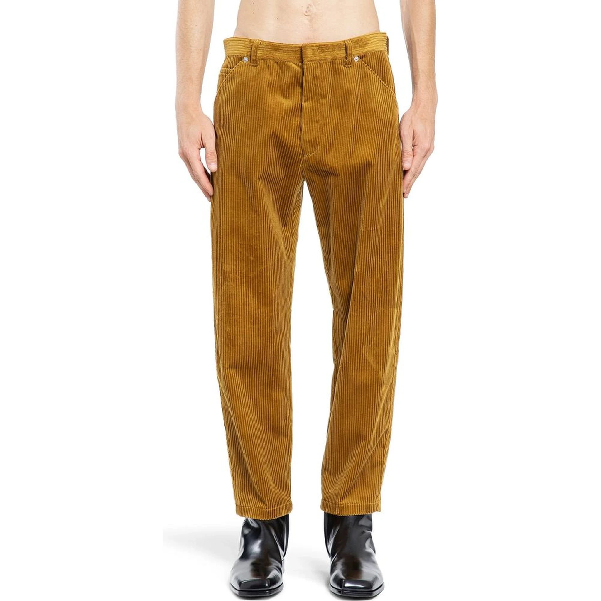 Bicolor Cotton Casual Pants
