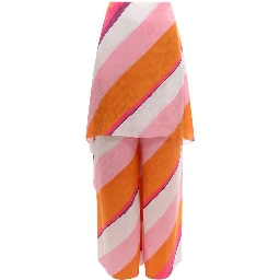 Multicolor Silk Pants