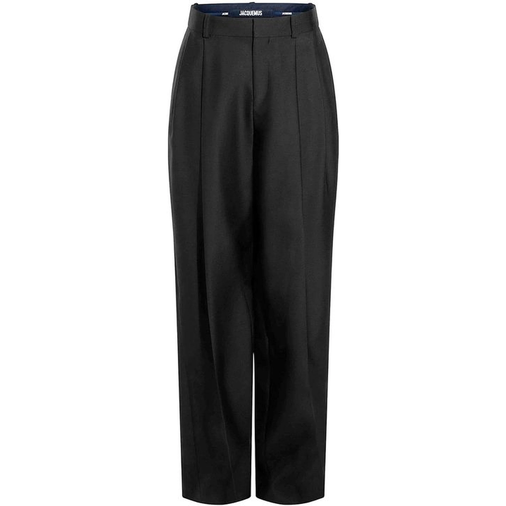 Black Silk Flared Pants