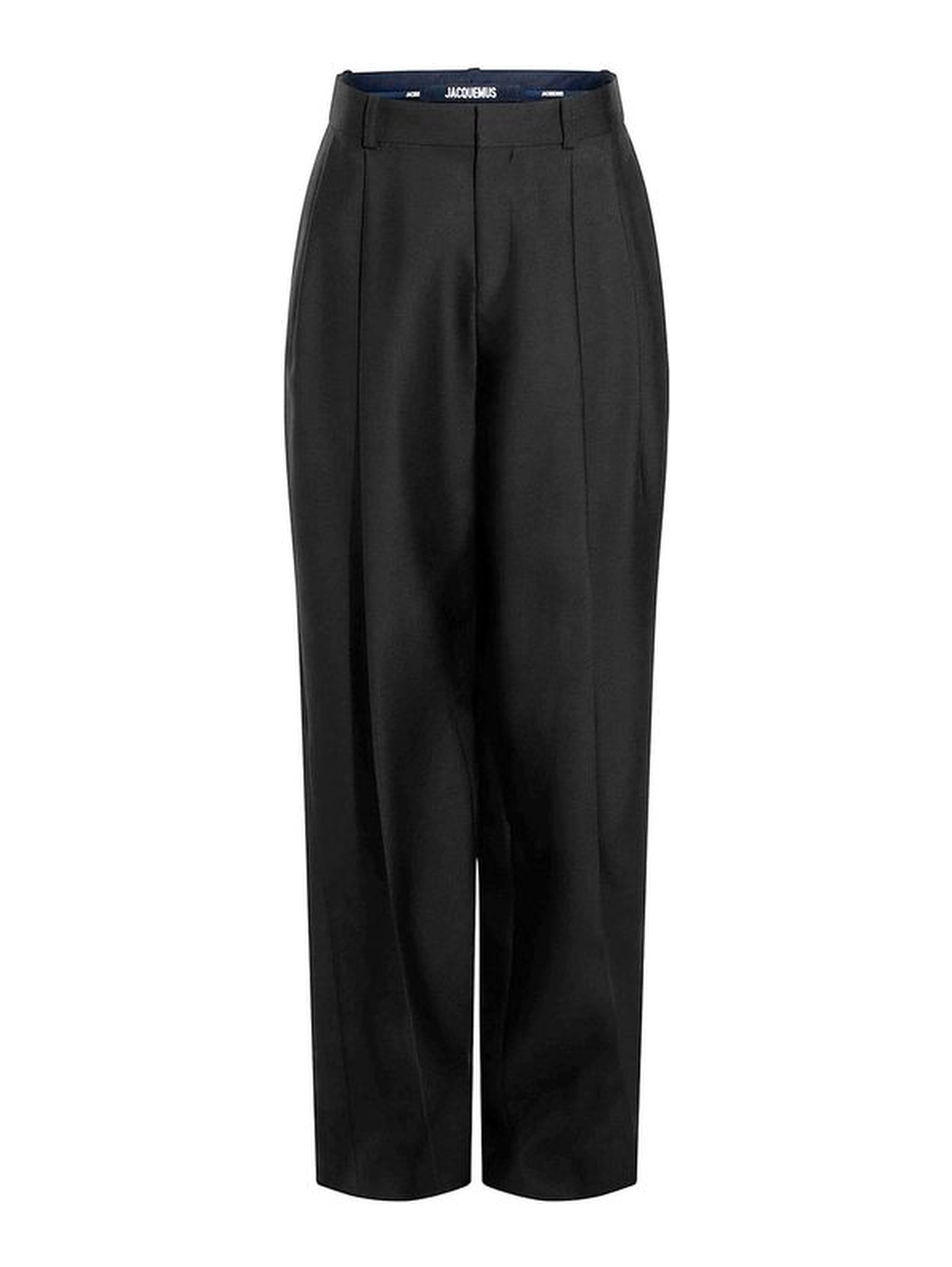 Black Silk Flared Pants