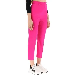 Multicolor Wool Cropped Pants