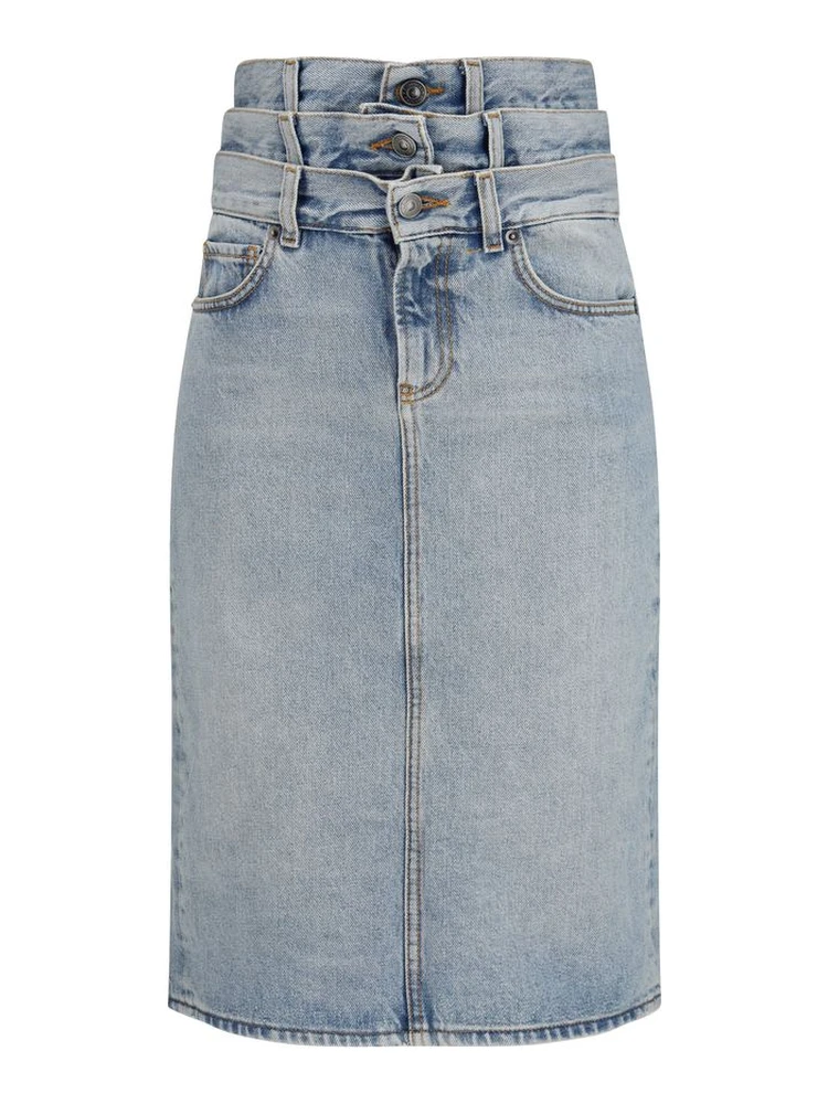 Blue Denim Skirt