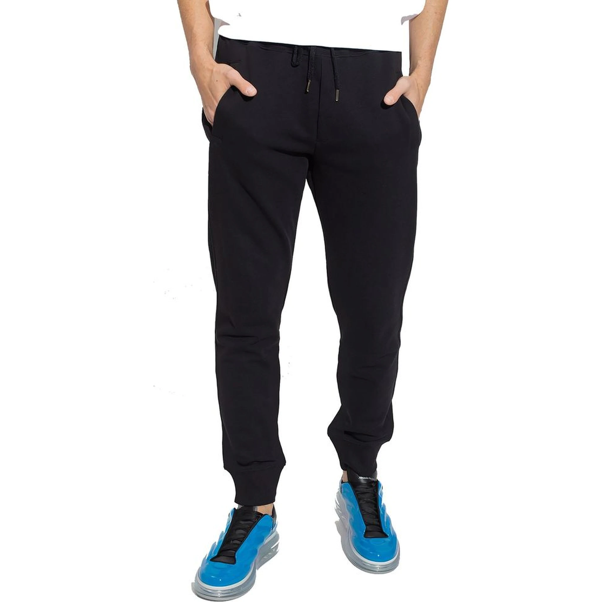 Black Cotton Joggers (Workout Pants)