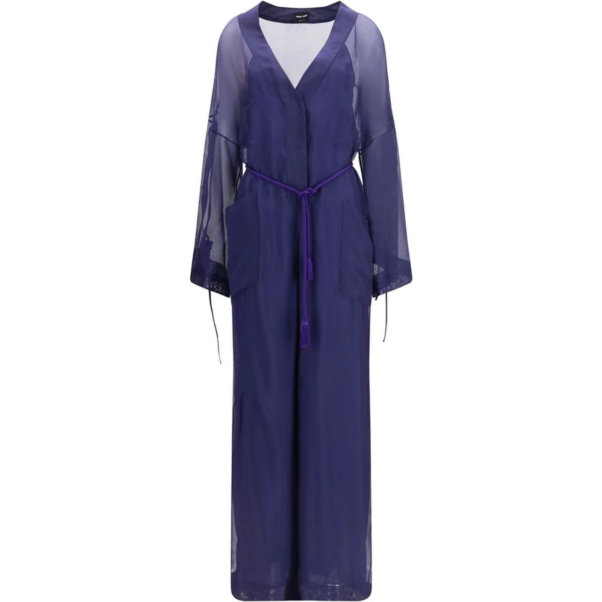 Blue Viscose Jumpsuit