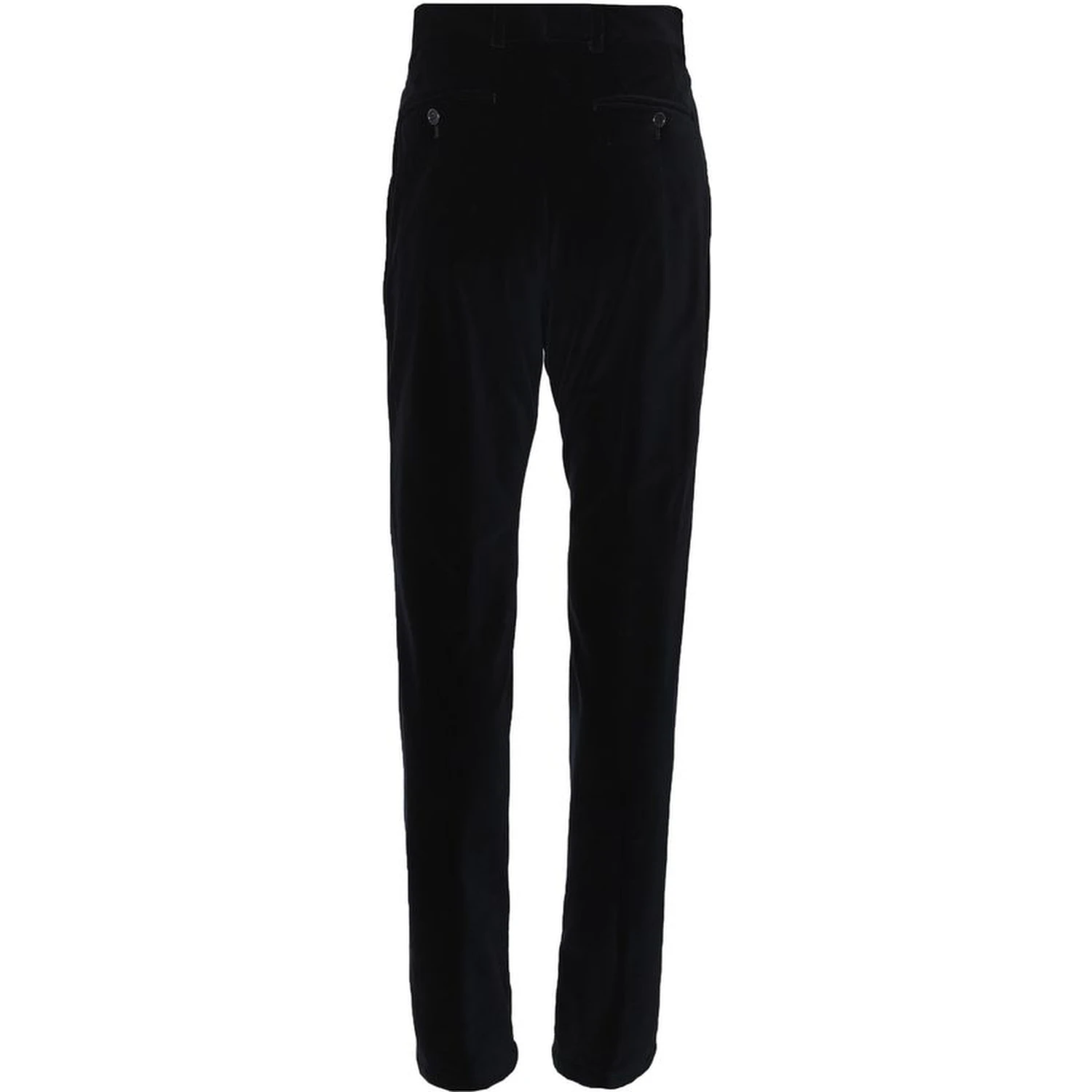 Black Cotton Casual Pants