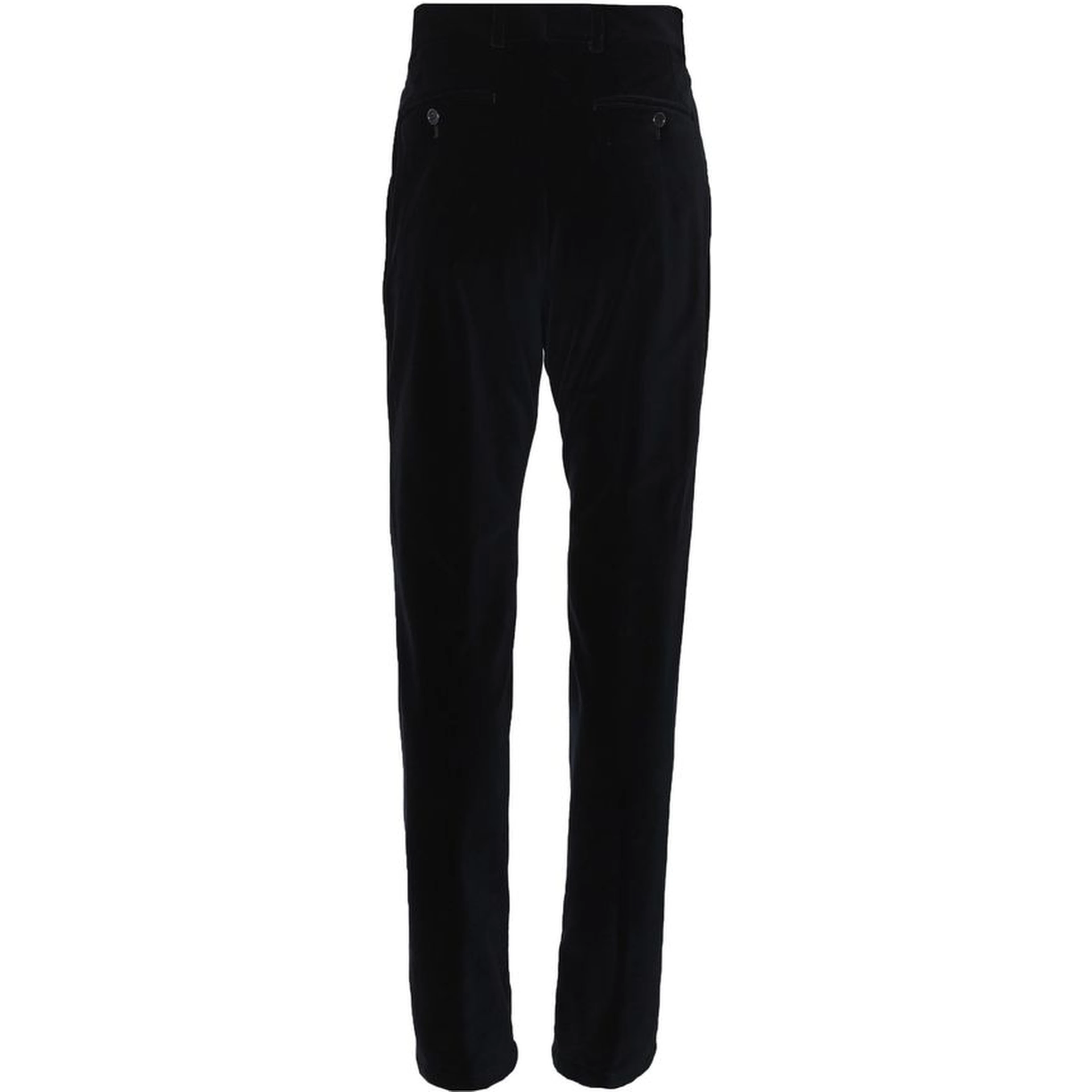 Black Cotton Casual Pants