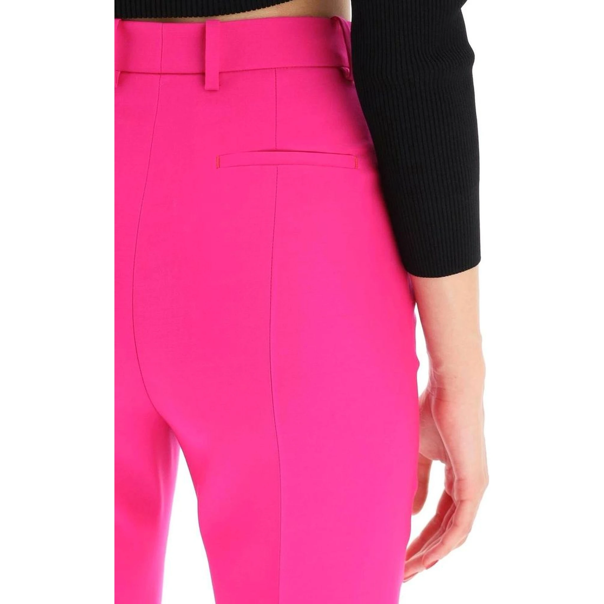 Multicolor Wool Cropped Pants
