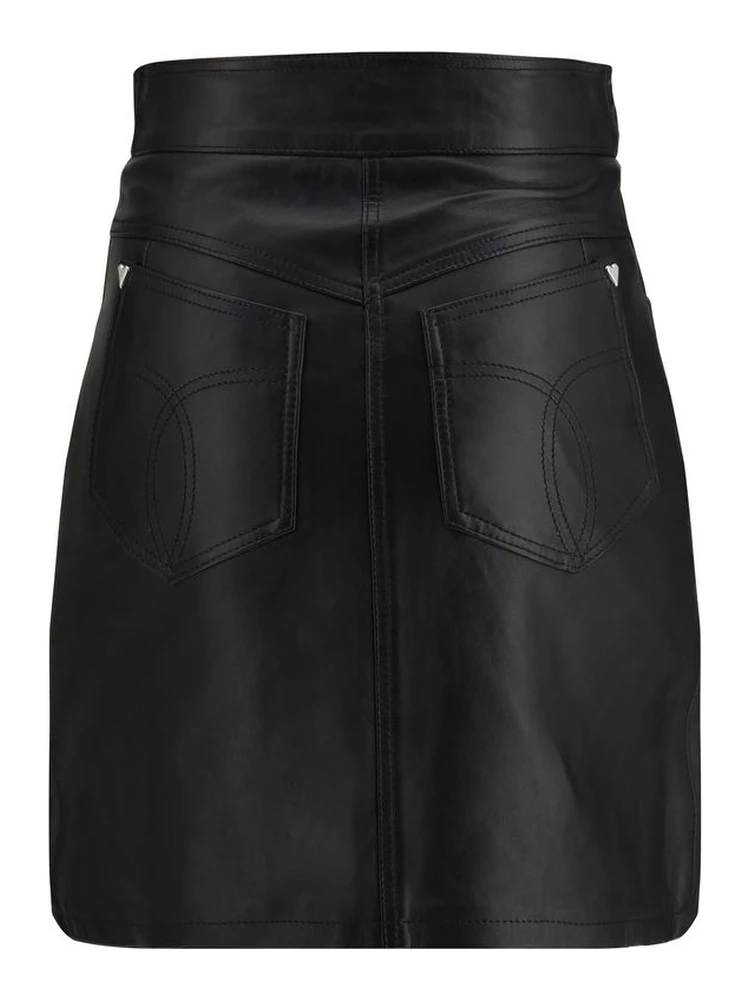 Black Lamb Leather Mini Skirt alternative