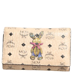MCM Visetos Rabbit Compact Wallet