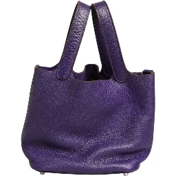 Picotin Lock PM Clemence Leather Bag