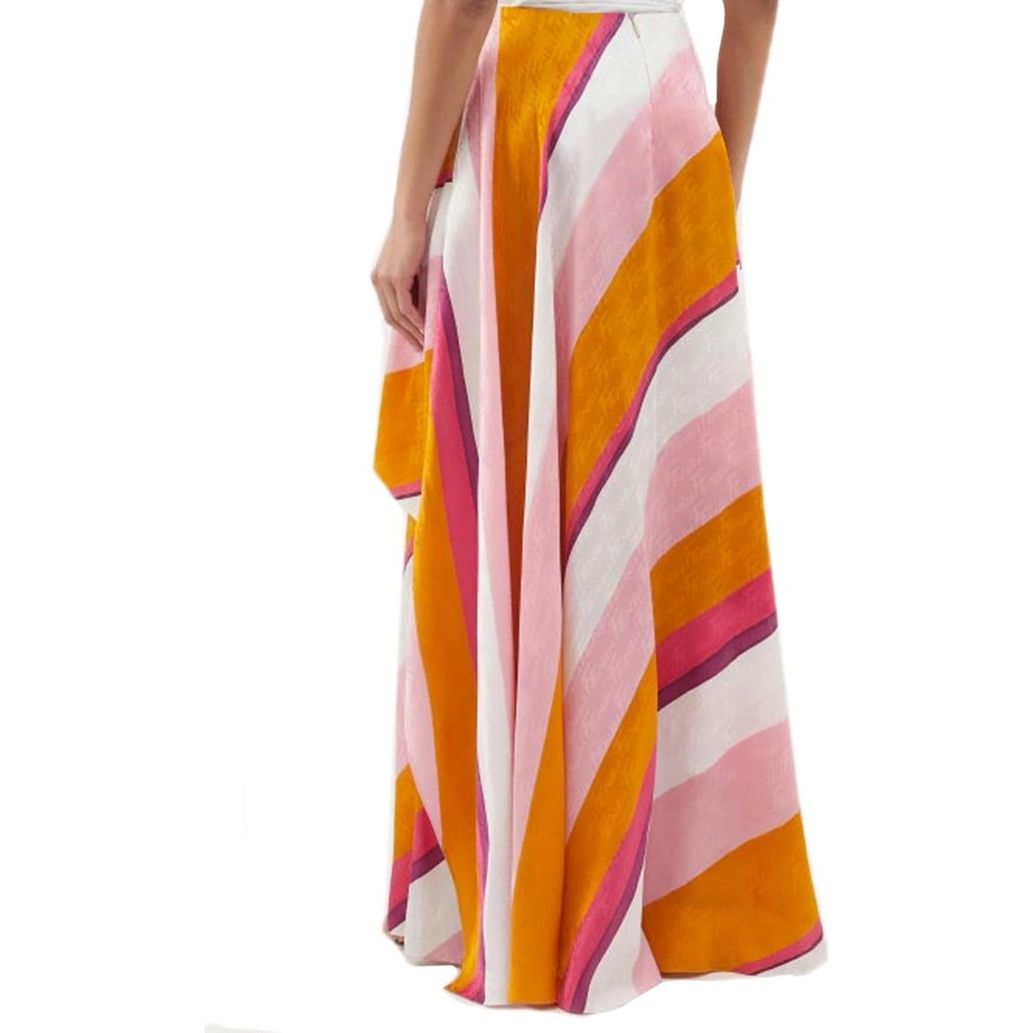 Multicolor Silk Pants