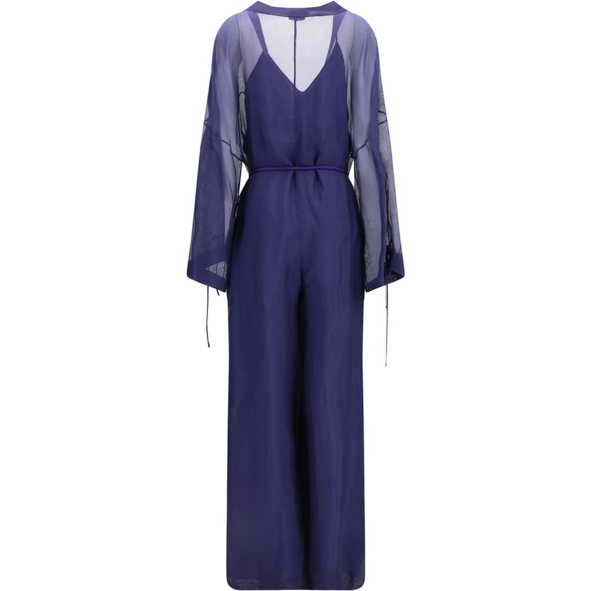 Blue Viscose Jumpsuit
