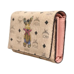 MCM Visetos Rabbit Compact Wallet