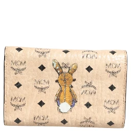 MCM Visetos Rabbit Compact Wallet