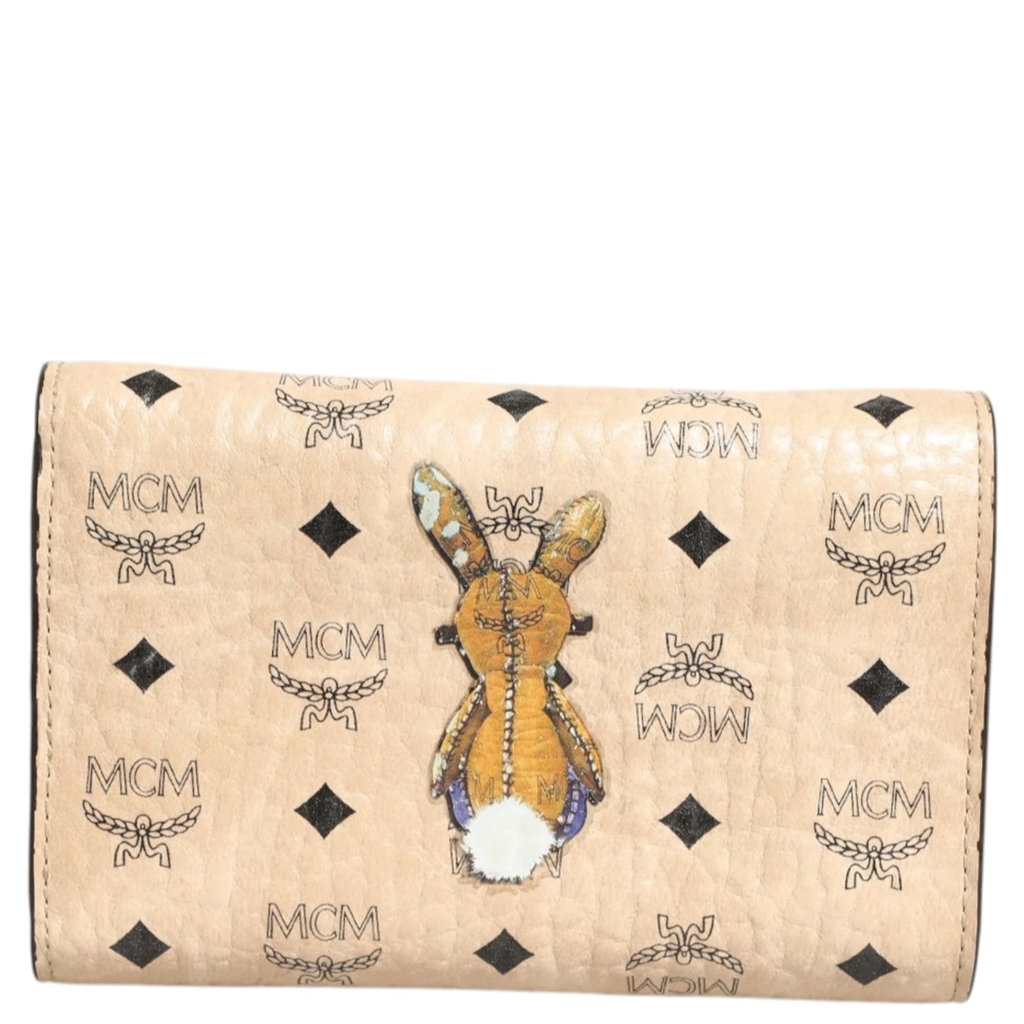MCM Visetos Rabbit Compact Wallet