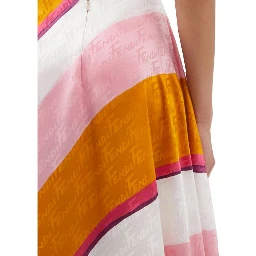 Multicolor Silk Pants