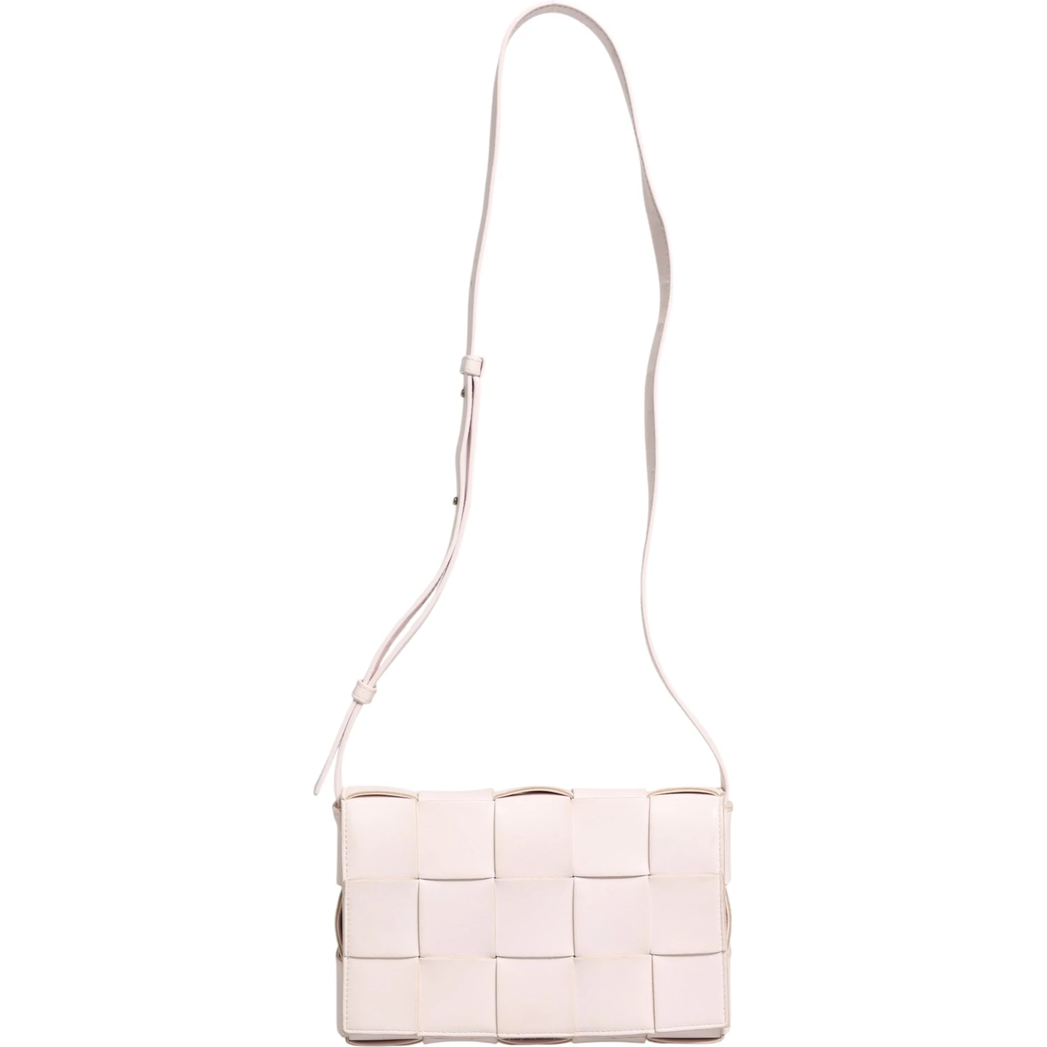 Pink Intrecciato Cassette Shoulder Bag