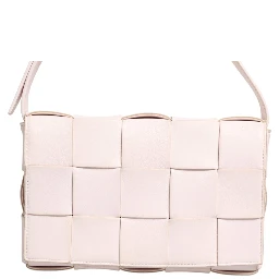 Pink Intrecciato Cassette Shoulder Bag