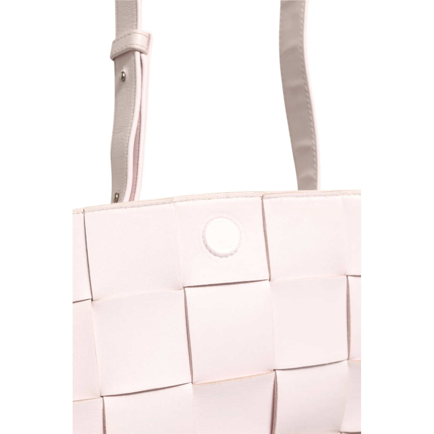 Pink Intrecciato Cassette Shoulder Bag