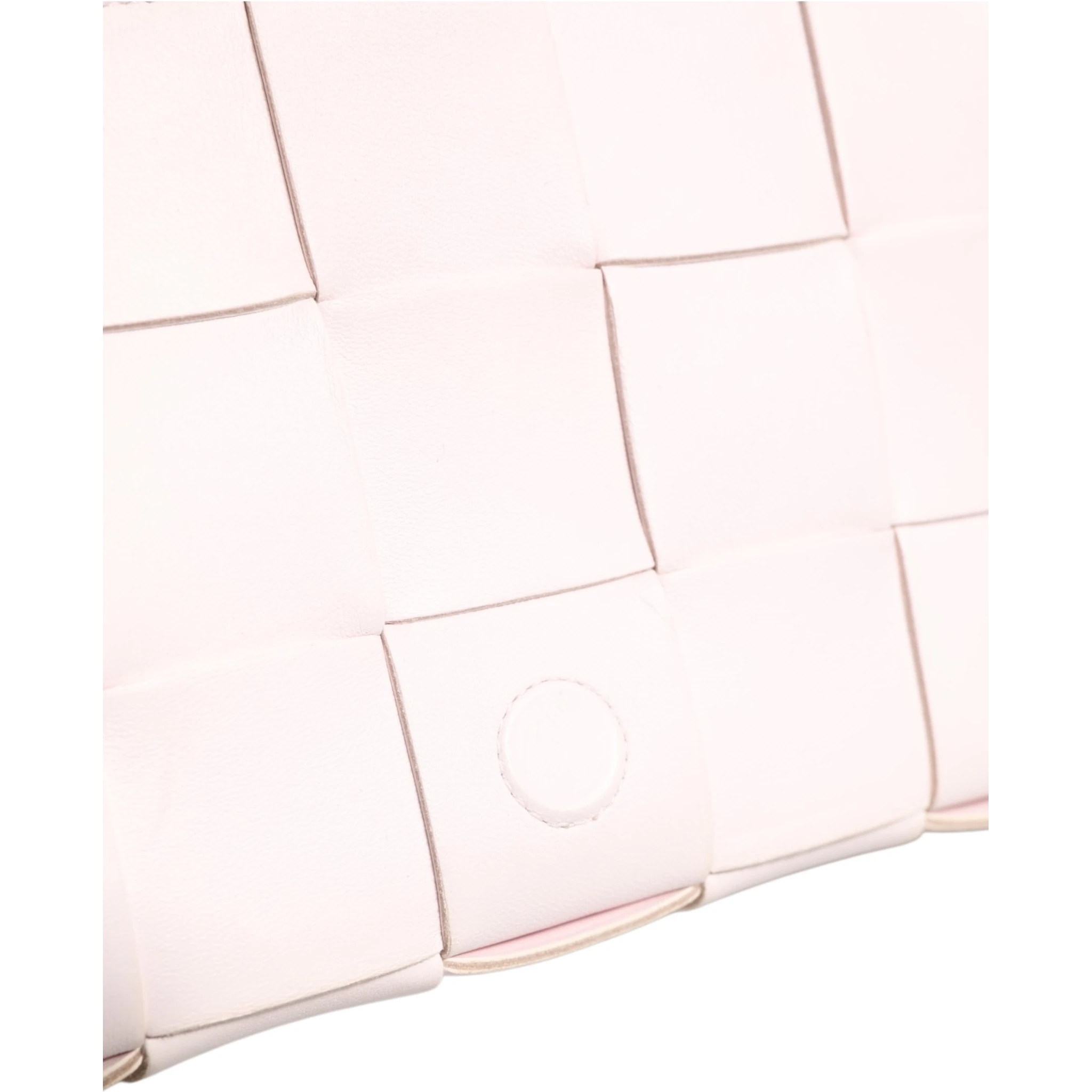 Pink Intrecciato Cassette Shoulder Bag