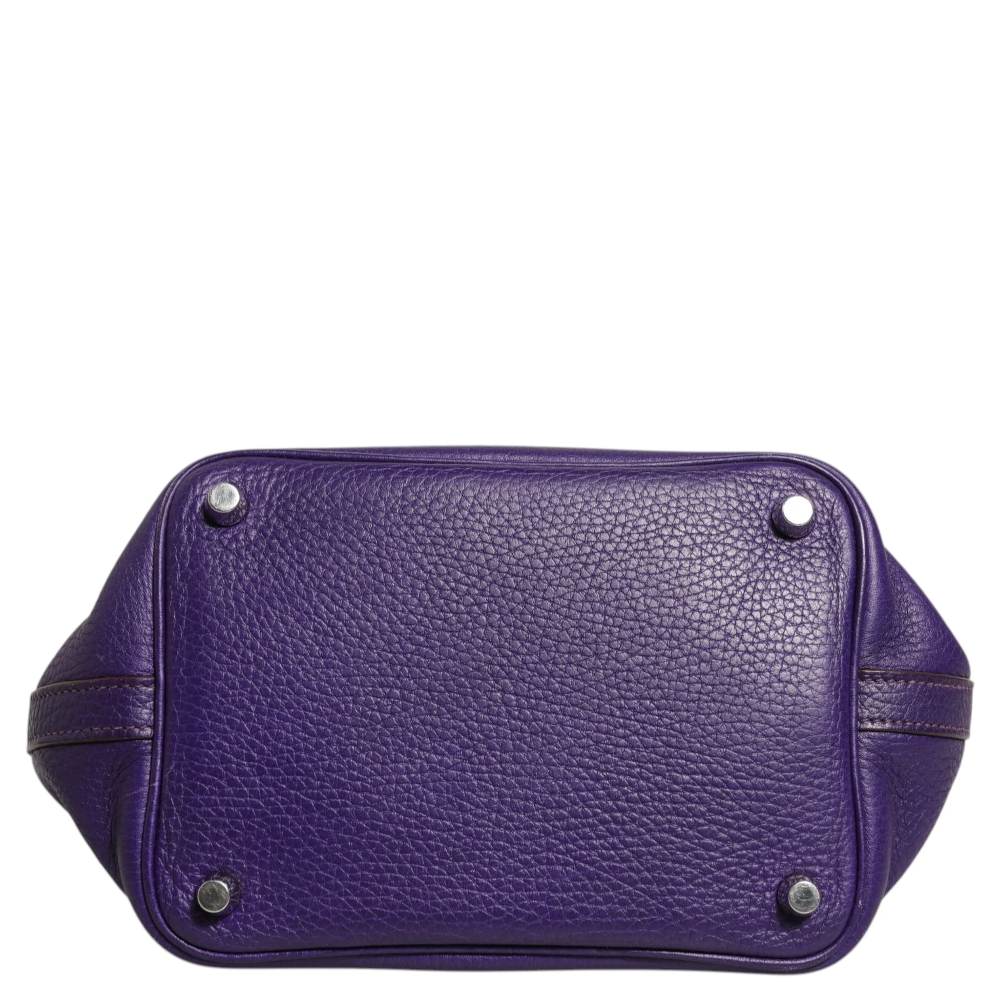 Picotin Lock PM Clemence Leather Bag